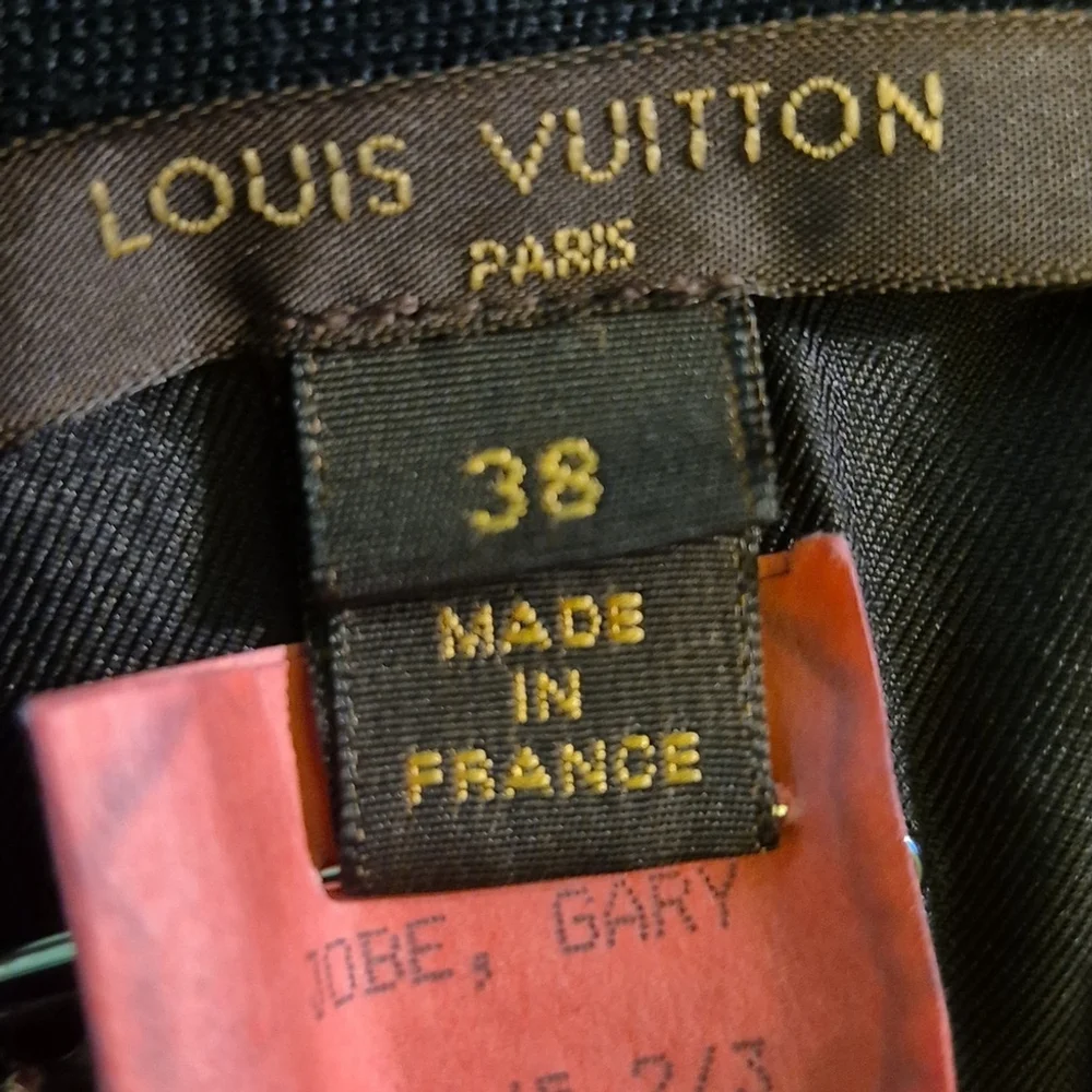Louis Vuitton Silk Cocktail Dress Sz.38.(sz.6). Cashmere Straps.